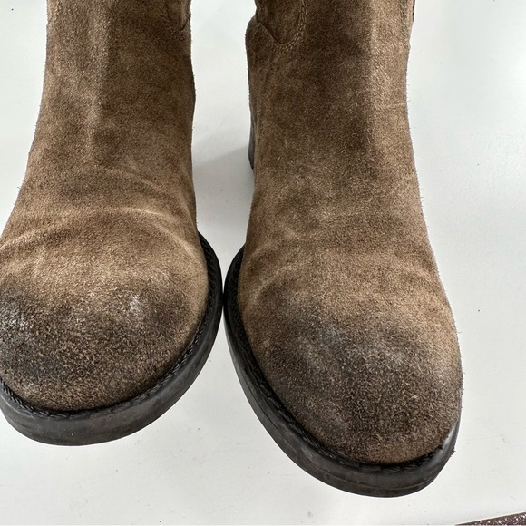 Franco Sarto knee high boots Panko 8 Brown suede distressed riding equestrian - Picture 13 of 14